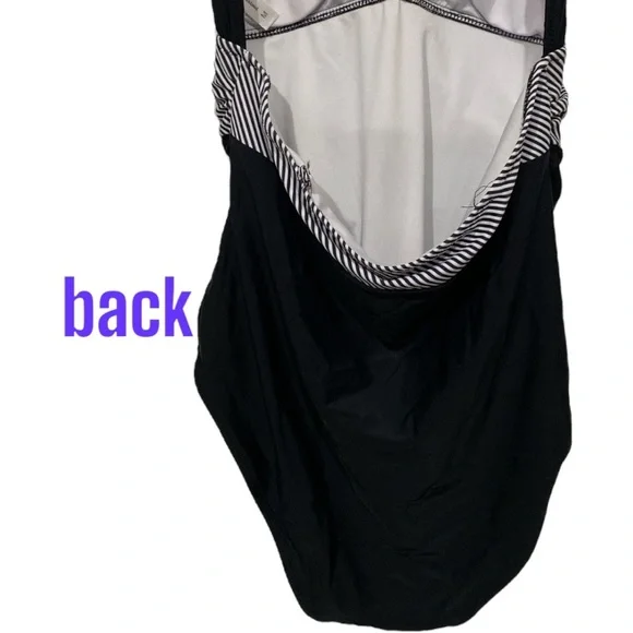 Medium Ruffled beachsissi brand black white converted to halter neck tie strap - Picture 5 of 7